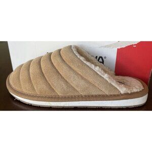 Minnetonka Susanna Scuff Cinnamon Sleepers Slippers Size 7M Shearling Lounge